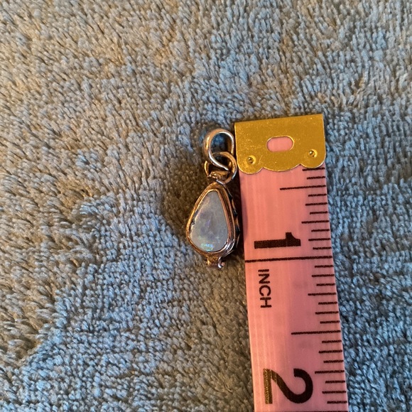 Sterling Australian Opal Poison Box Pendant - Picture 4 of 9